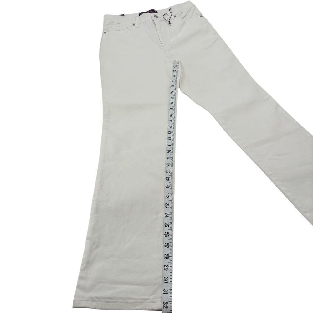 Gloria Vanderbilt Amanda Supreme Stretch White Jeans Sz. 8 Long NWT - Picture 7 of 10